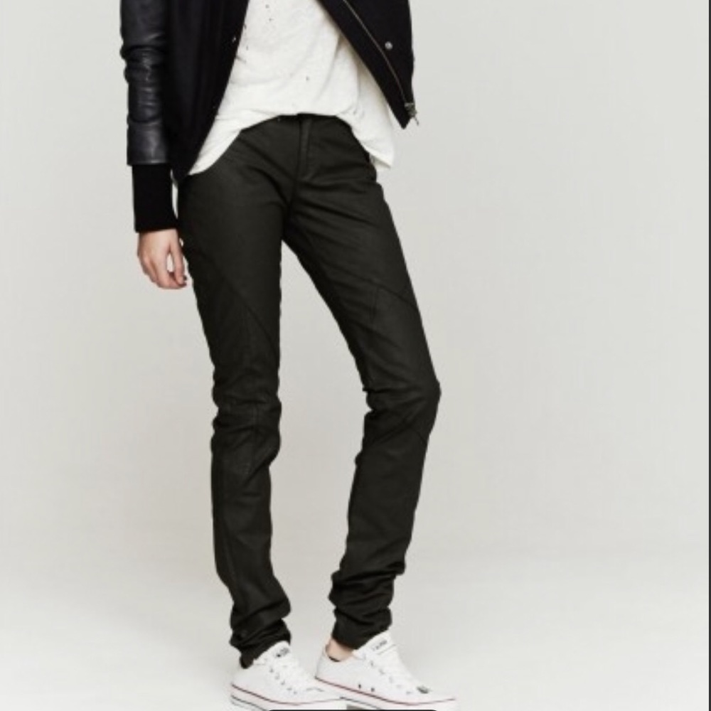Tess Giberson Coated Denim in Black